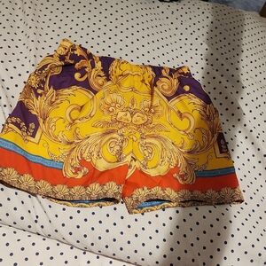 Versace Yellow and Purple Boys Shorts